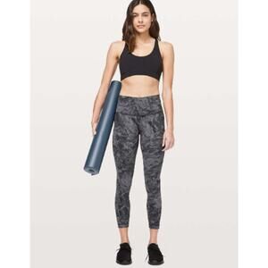 Lululemon Wunder Under High Rise Luxtreme Leggings 20 Marble Wash Titanium